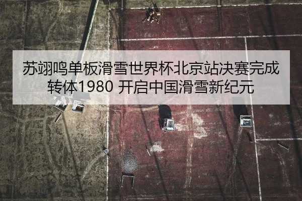 苏翊鸣单板滑雪世界杯北京站决赛完成转体1980 开启中国滑雪新纪元